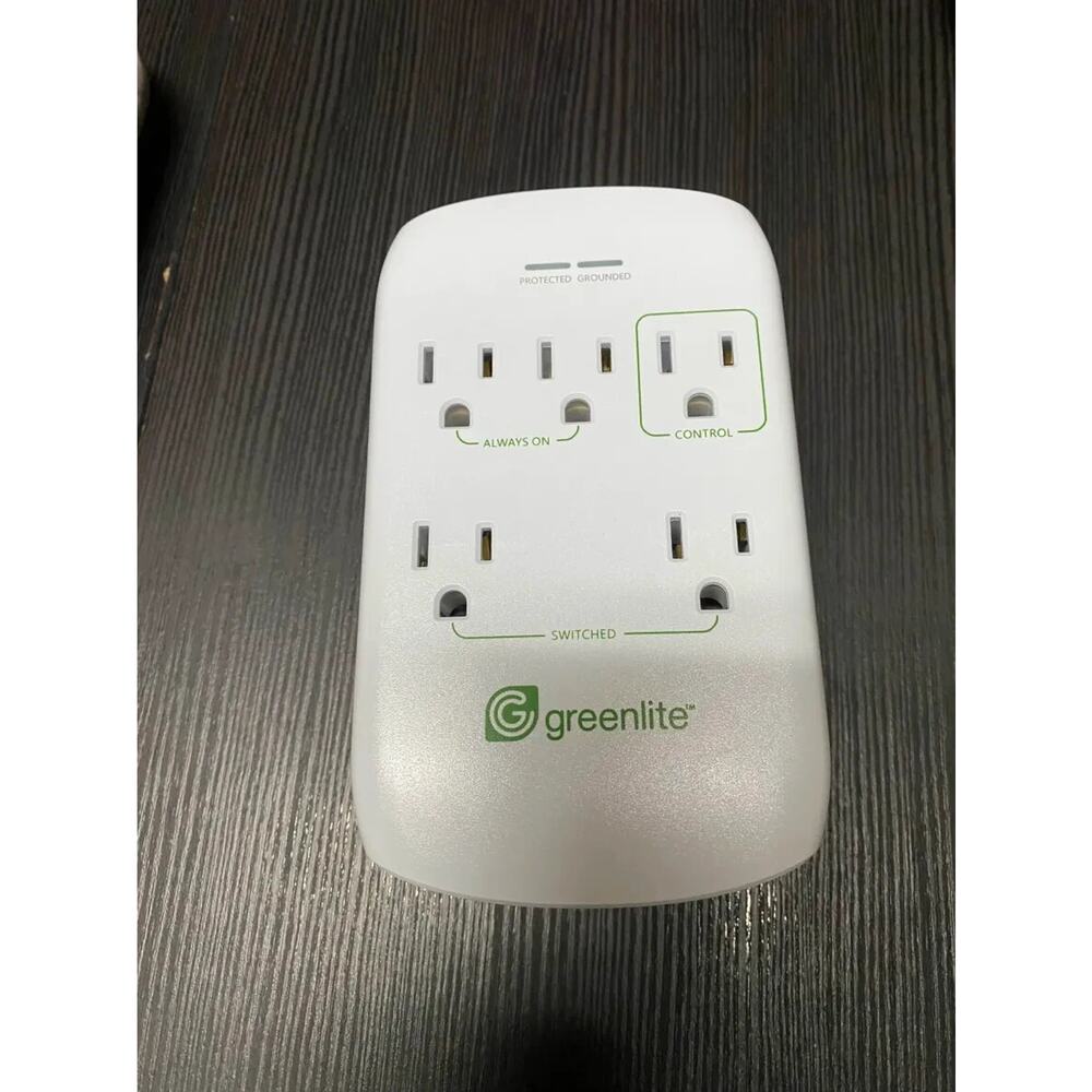 Greenlite Tier 1 Advanced Power Strip (Saves Energy, Surge Protector, Compact)